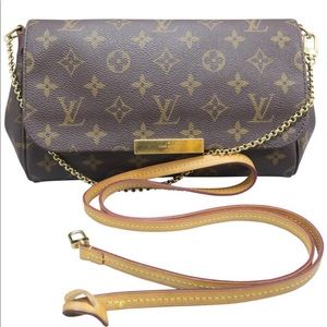 Favorite Monogram Mm Brown Canvas Crossbody Bag